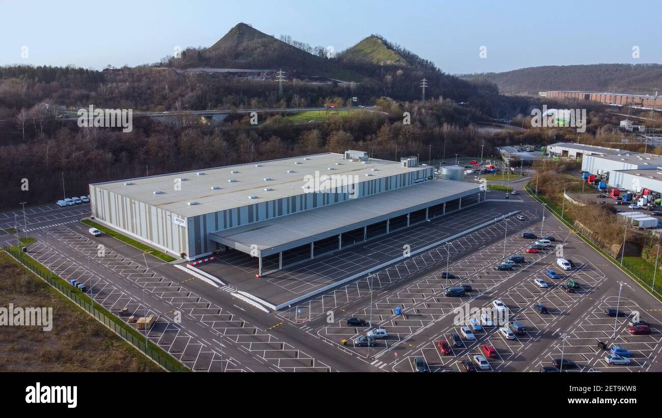 Amazon Logistics Center in Germany - VOELKLINGEN, GERMANY - FEBRUARY 22, 2020 Stock Photo