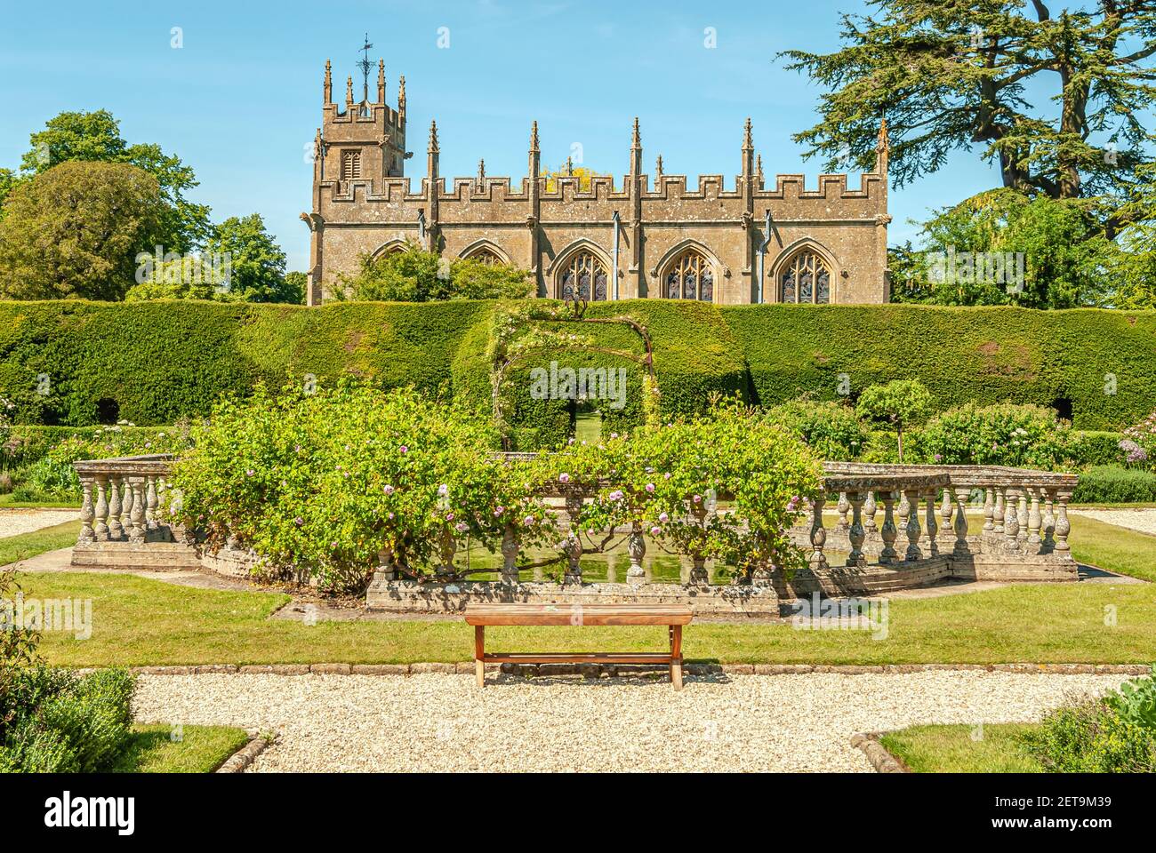 Queens Garden at Sudeley Castle near Gloucestershire