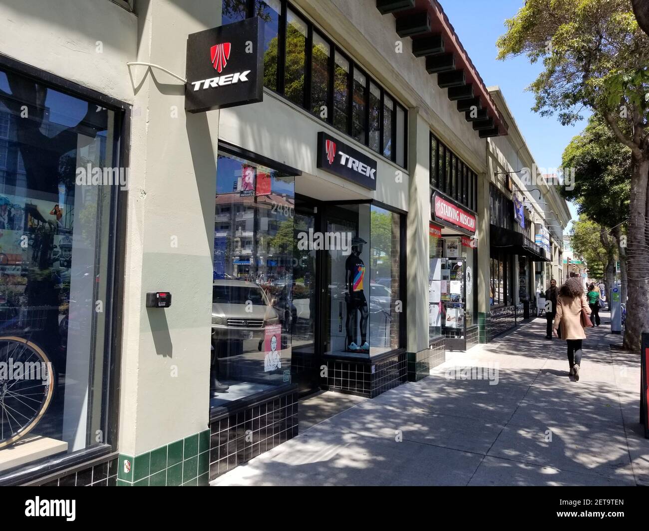 Trek bicycle store hi-res stock 