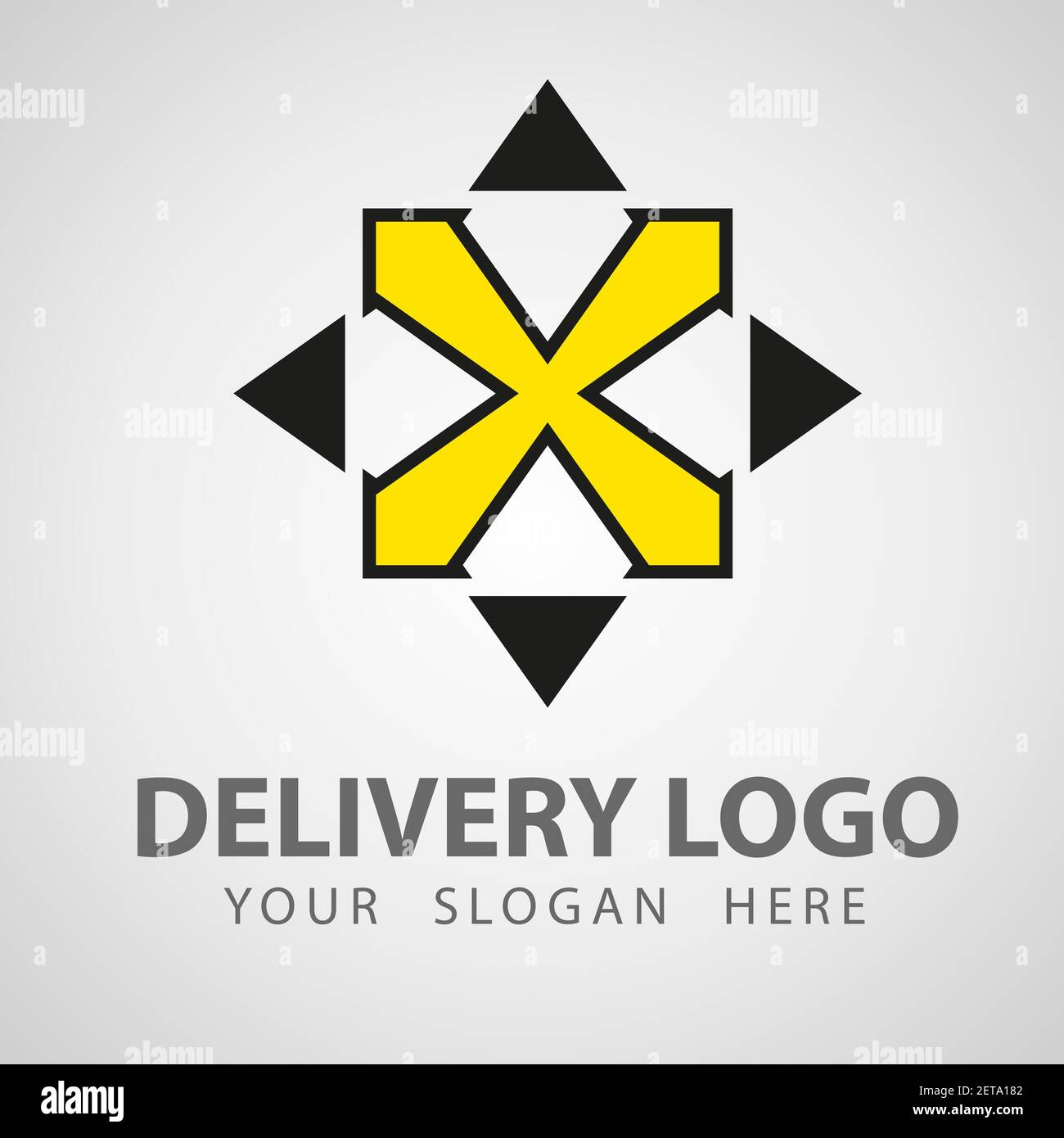 Logistic company logo. Arrow icon. Delivery icon. Arrow logo. Business logo. Arrow vector. Delivery service logo. Web,Network, Digital, Technology Stock Vector