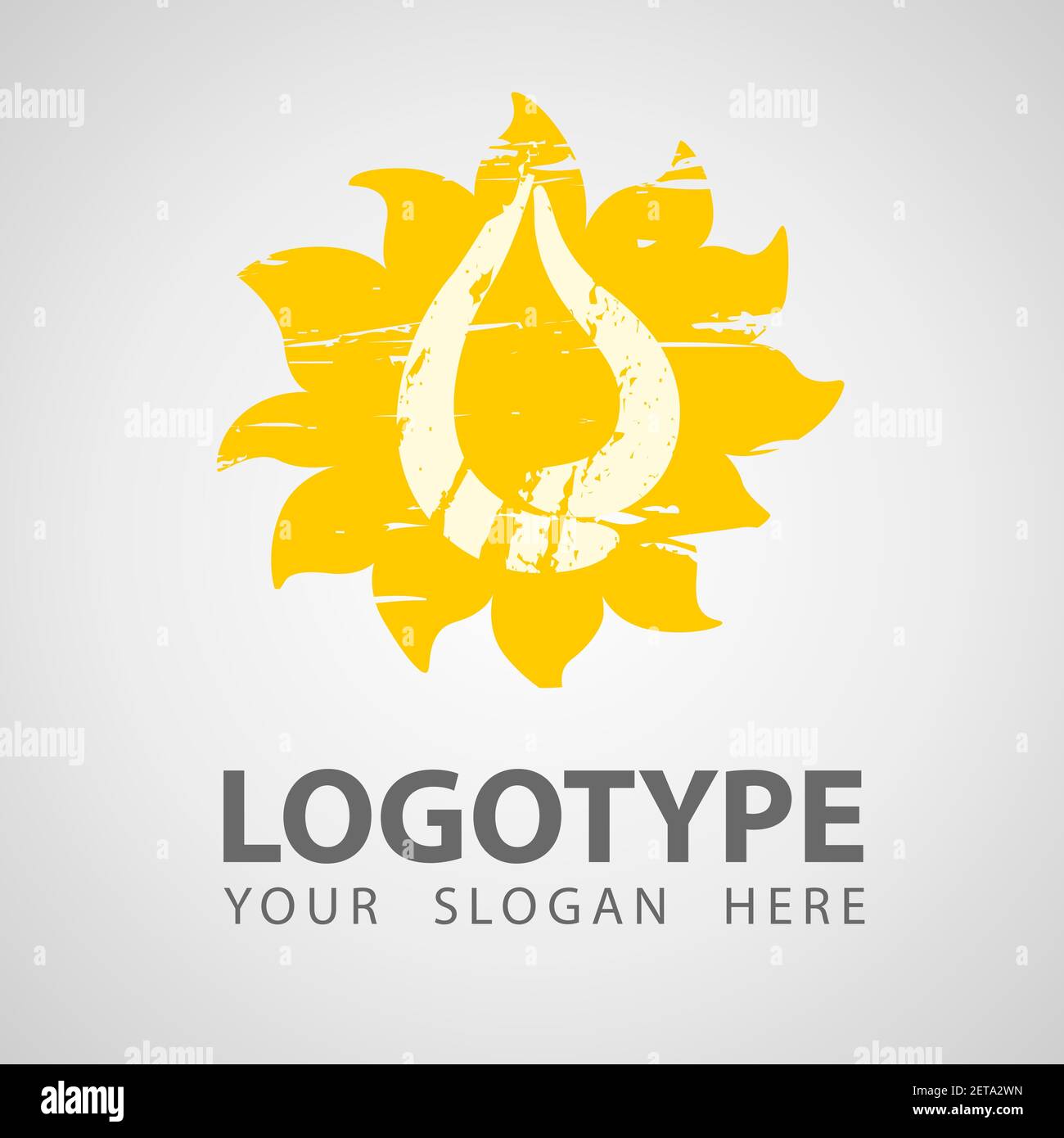 Sunflower sign. Branding Identity Corporate vector logo ...