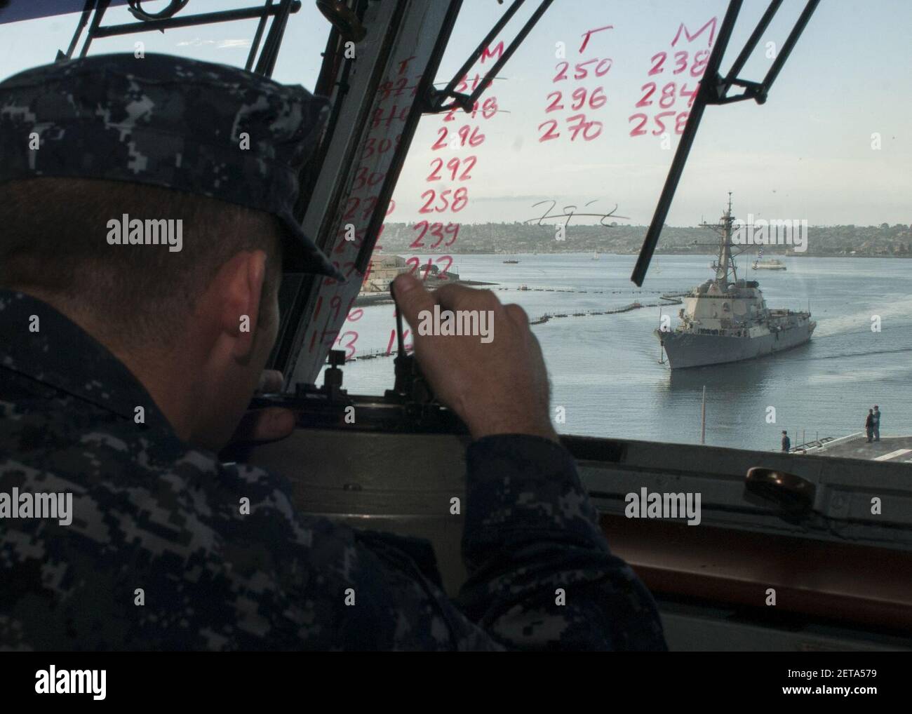 Peleiu embarks on underway 140311 Stock Photo