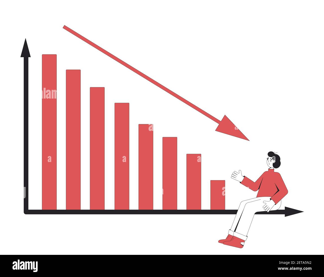 Young man looking down Stock Vector Images Alamy