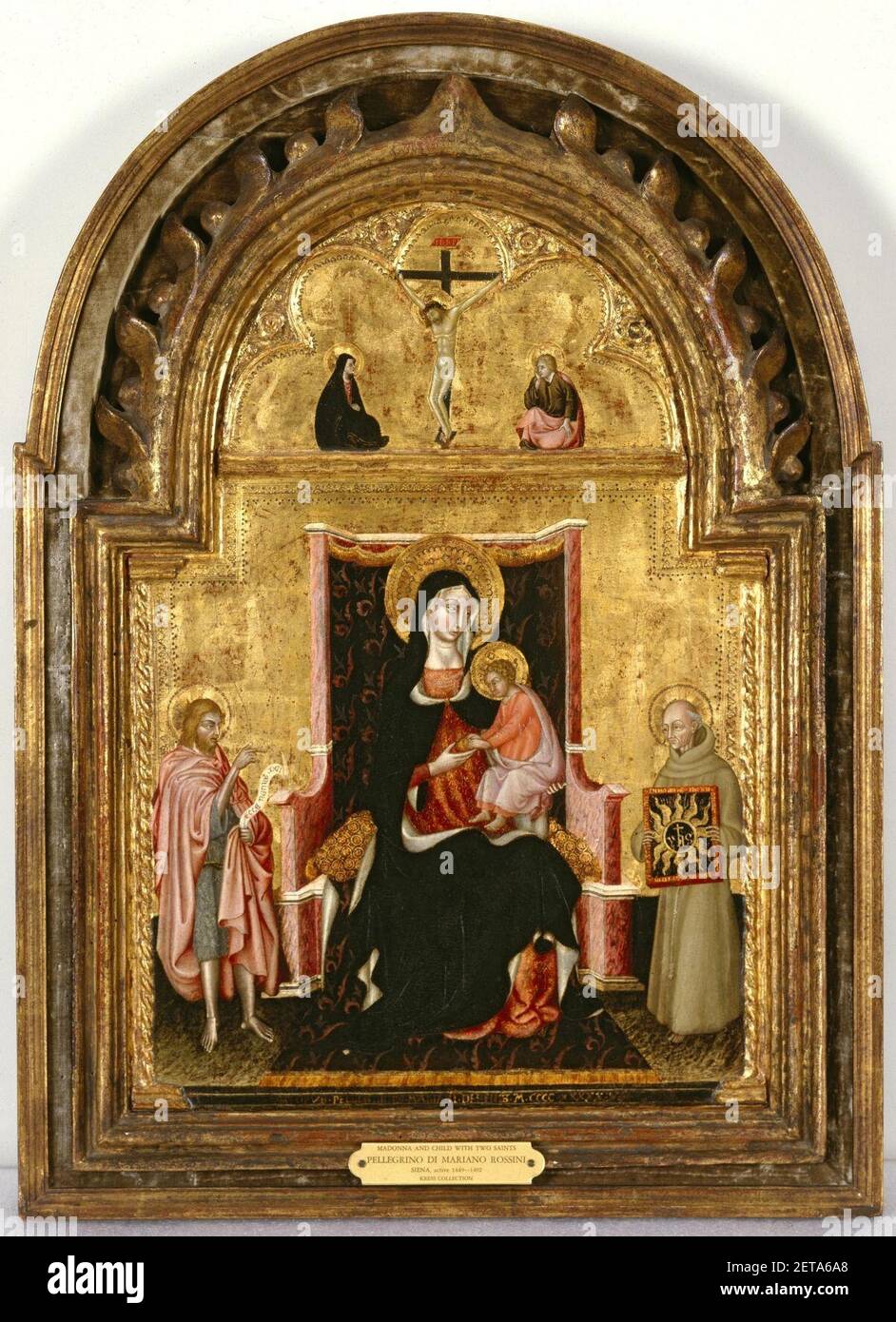 Pellegrino di Mariano. Madonna with Child and st. John the Baptist and ...