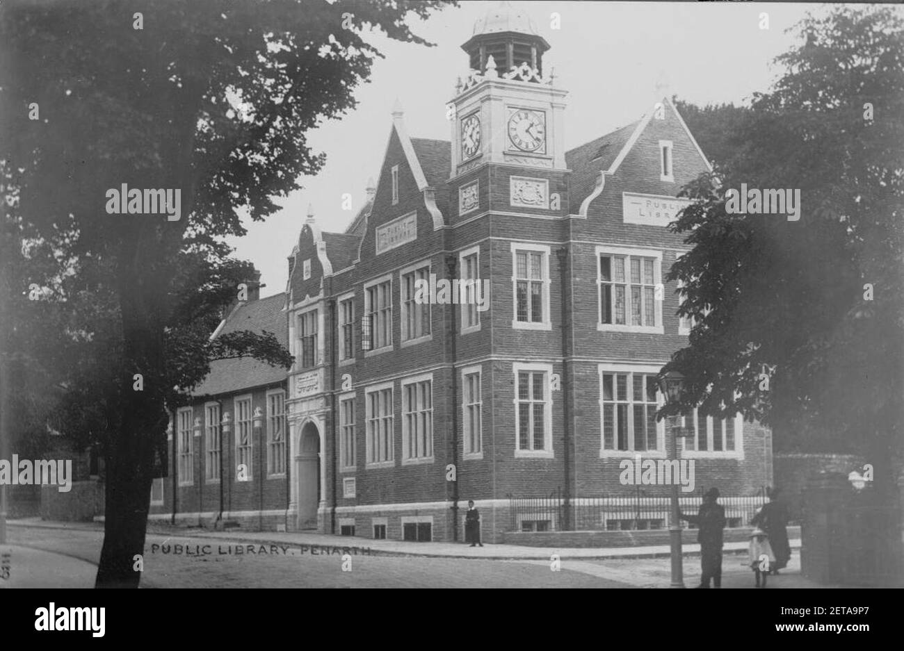 Penarth Public Library Stock Photo Alamy