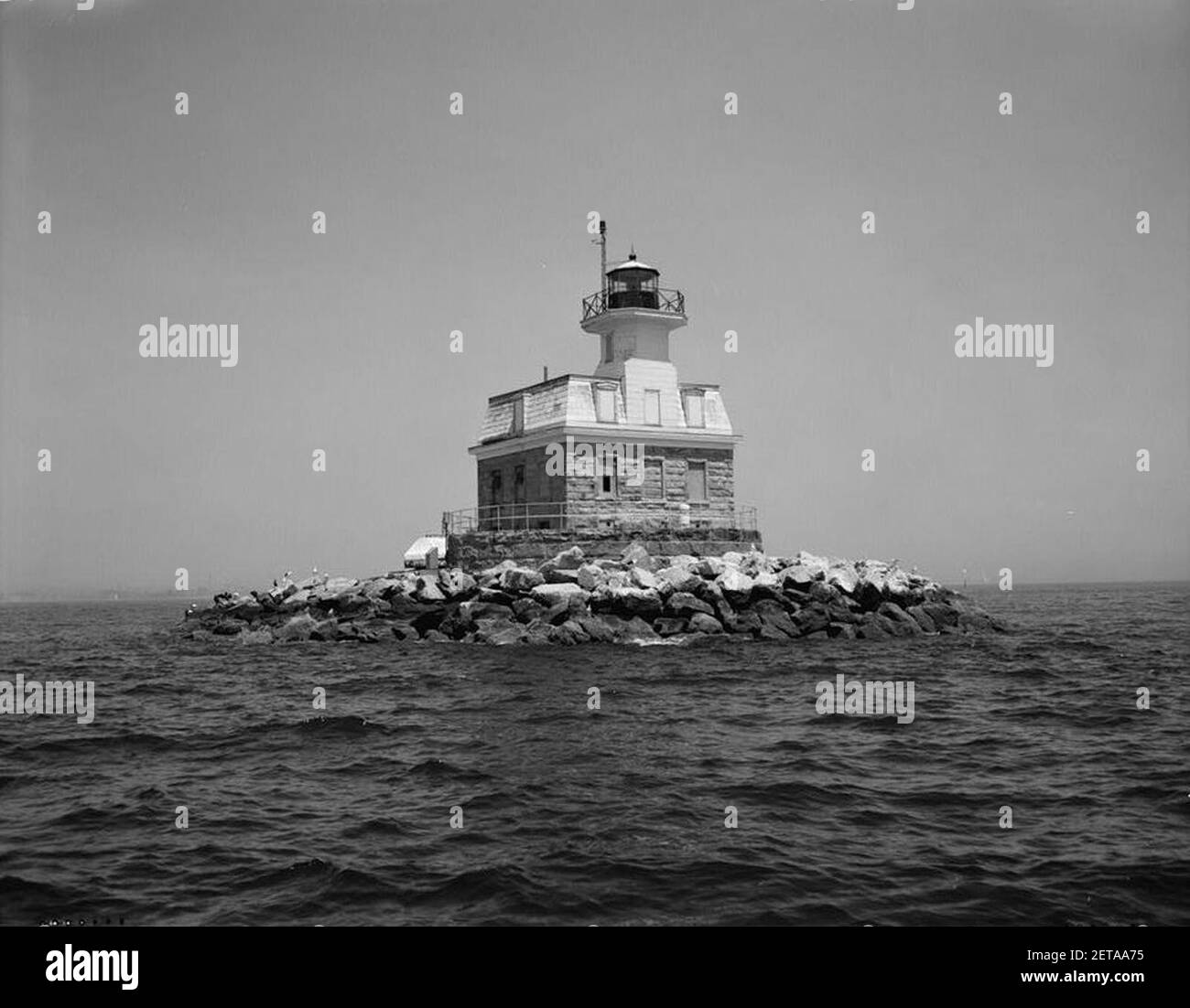 Penfield Reef Light Stock Photo Alamy