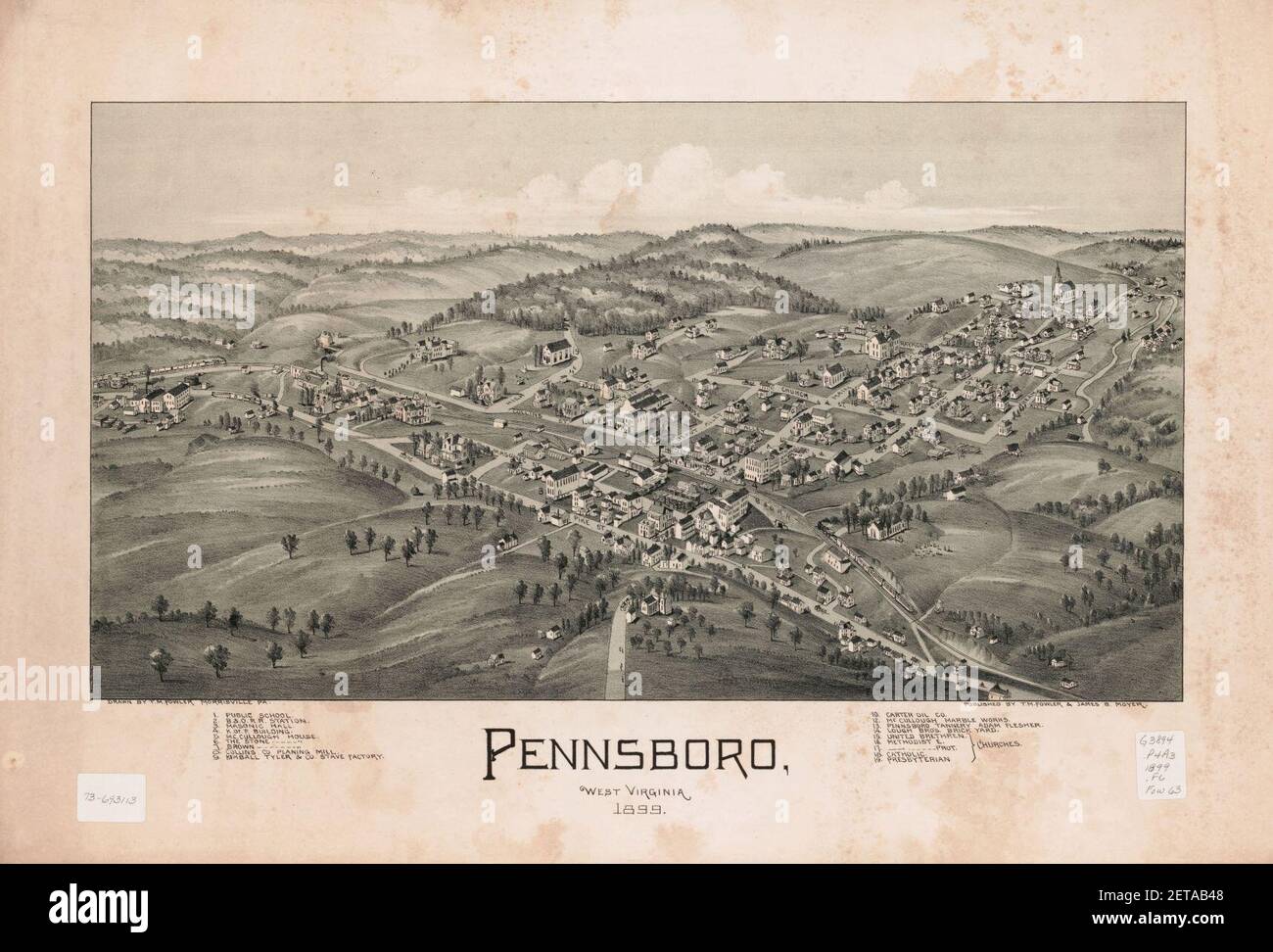 Pennsboro, West Virginia 1899 Stock Photo Alamy