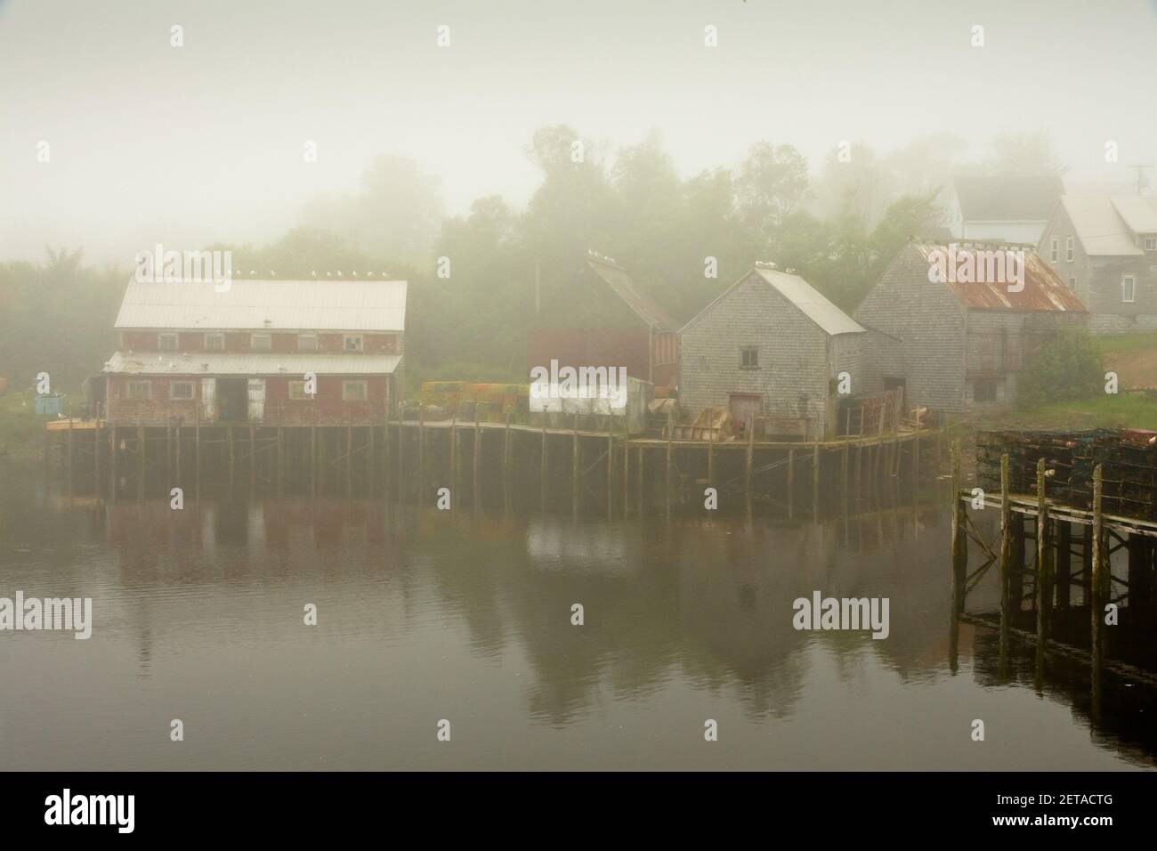 Seal Cove fish houses and sheds, Grand Manan, New Brunswick, Canada