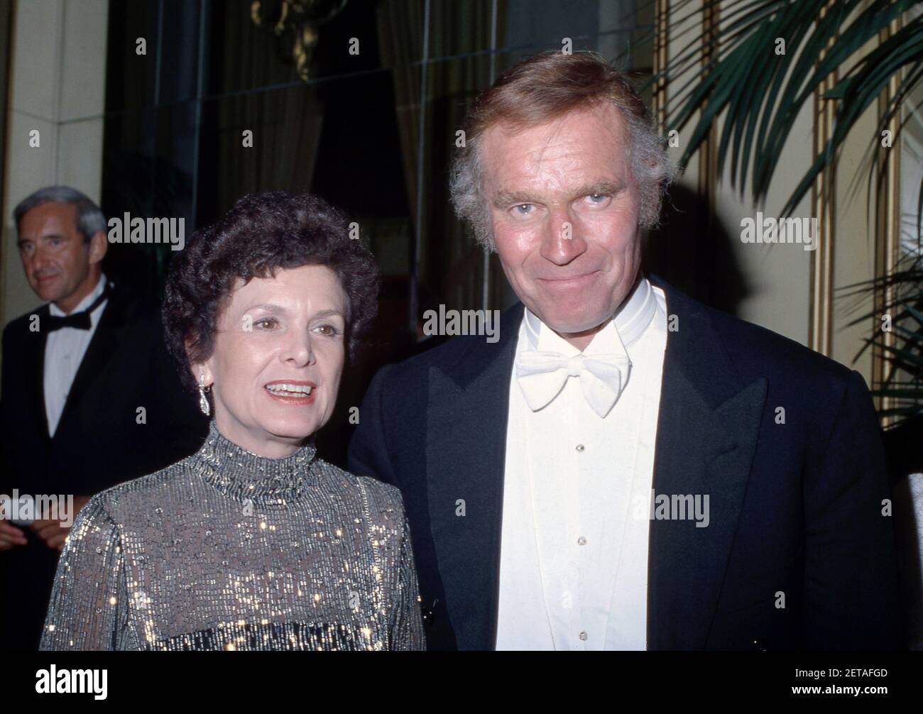 Charlton Heston and wife Lydia Circa 1982 Credit: Ralph Dominguez ...