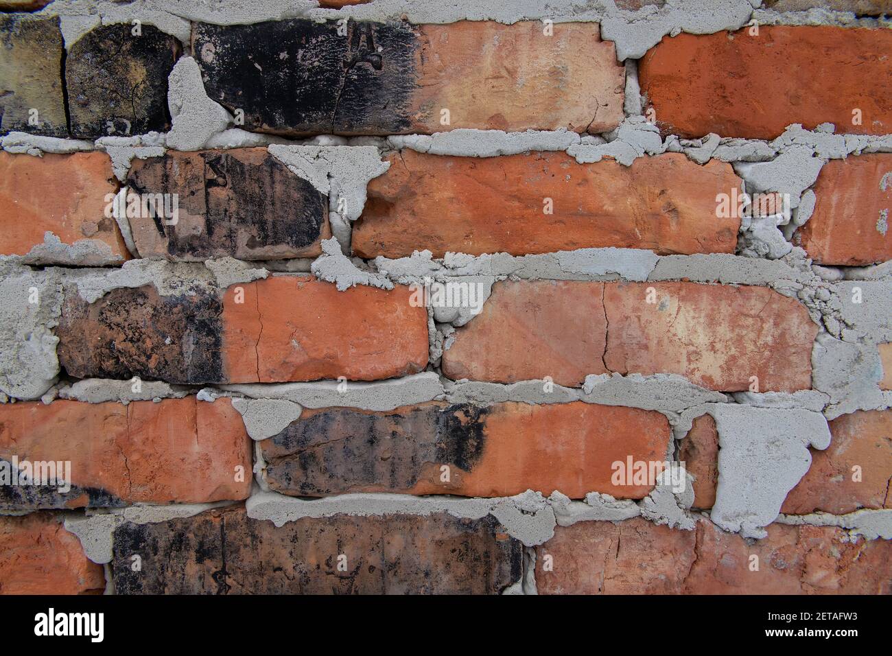 Old brick wall. Old texture of red bricks Stock Photo