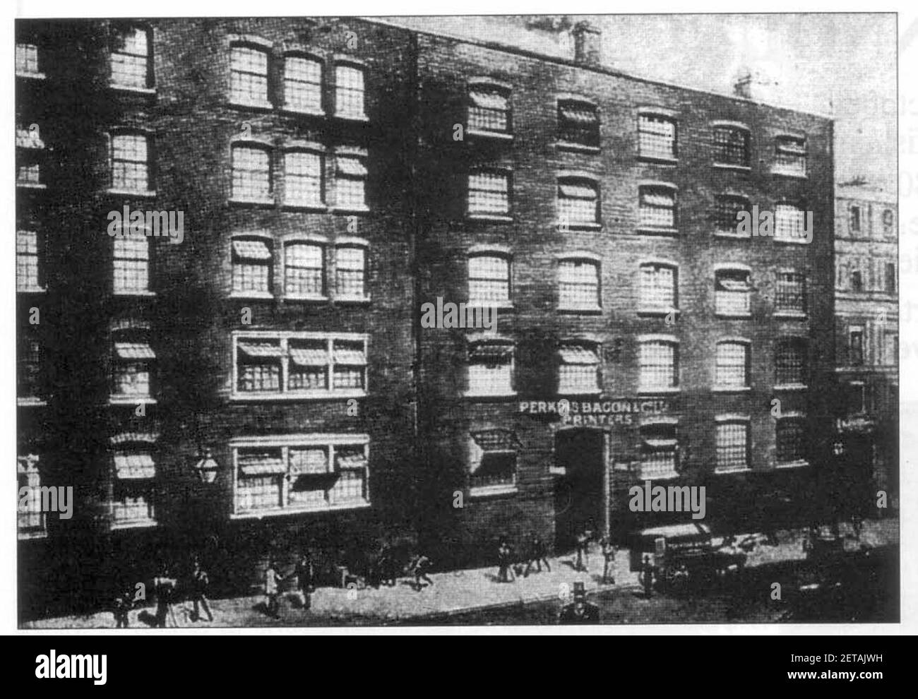 Perkins bacon co printers london building stock photo alamy