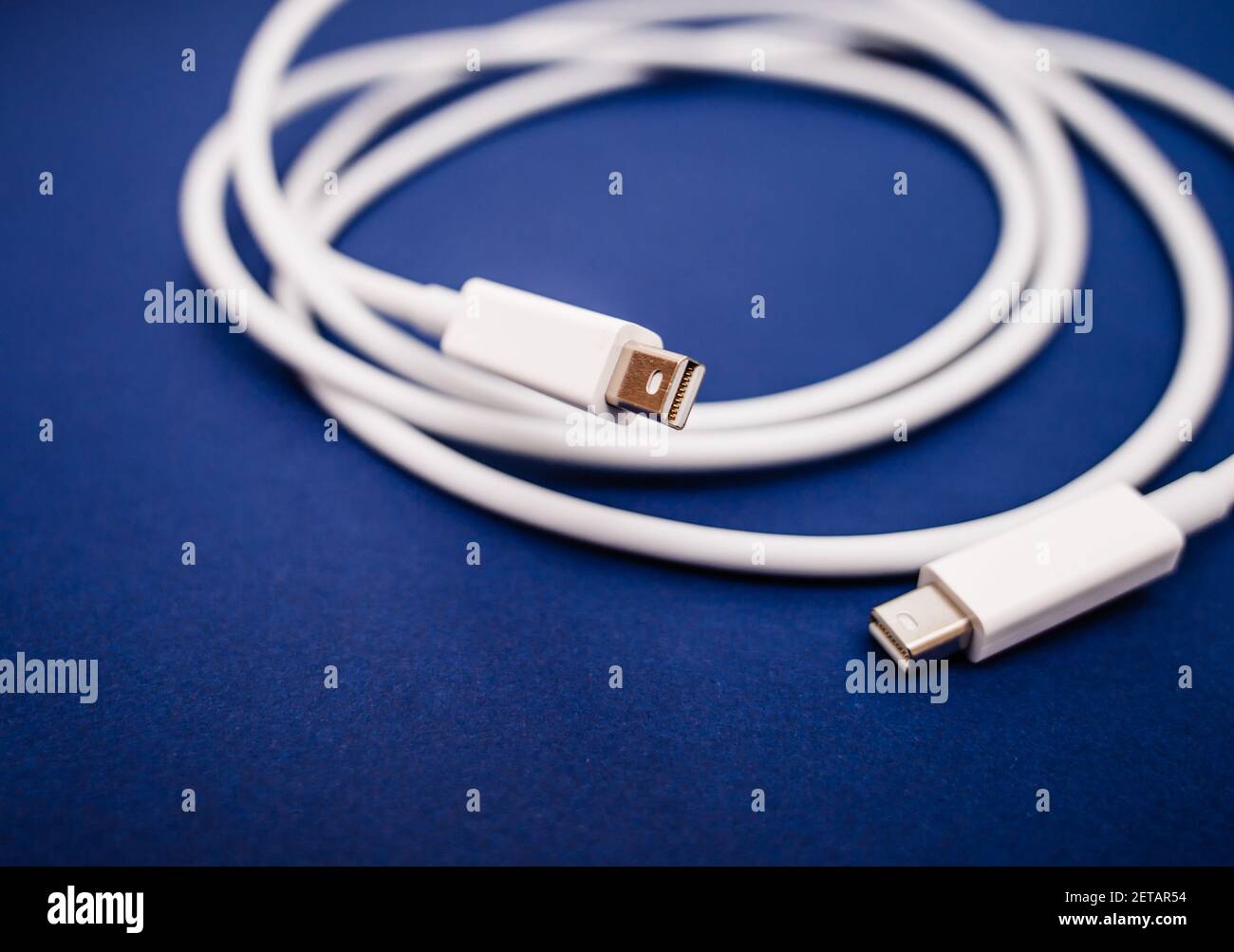 Tilt-shift lens used for a macro shot of a long Thunderbolt 2 Cable ...