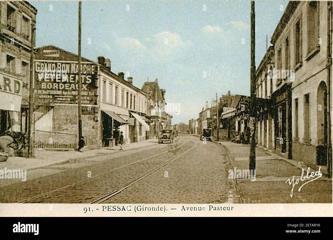 Pessac - avenue Pasteur 1 Stock Photo - Alamy