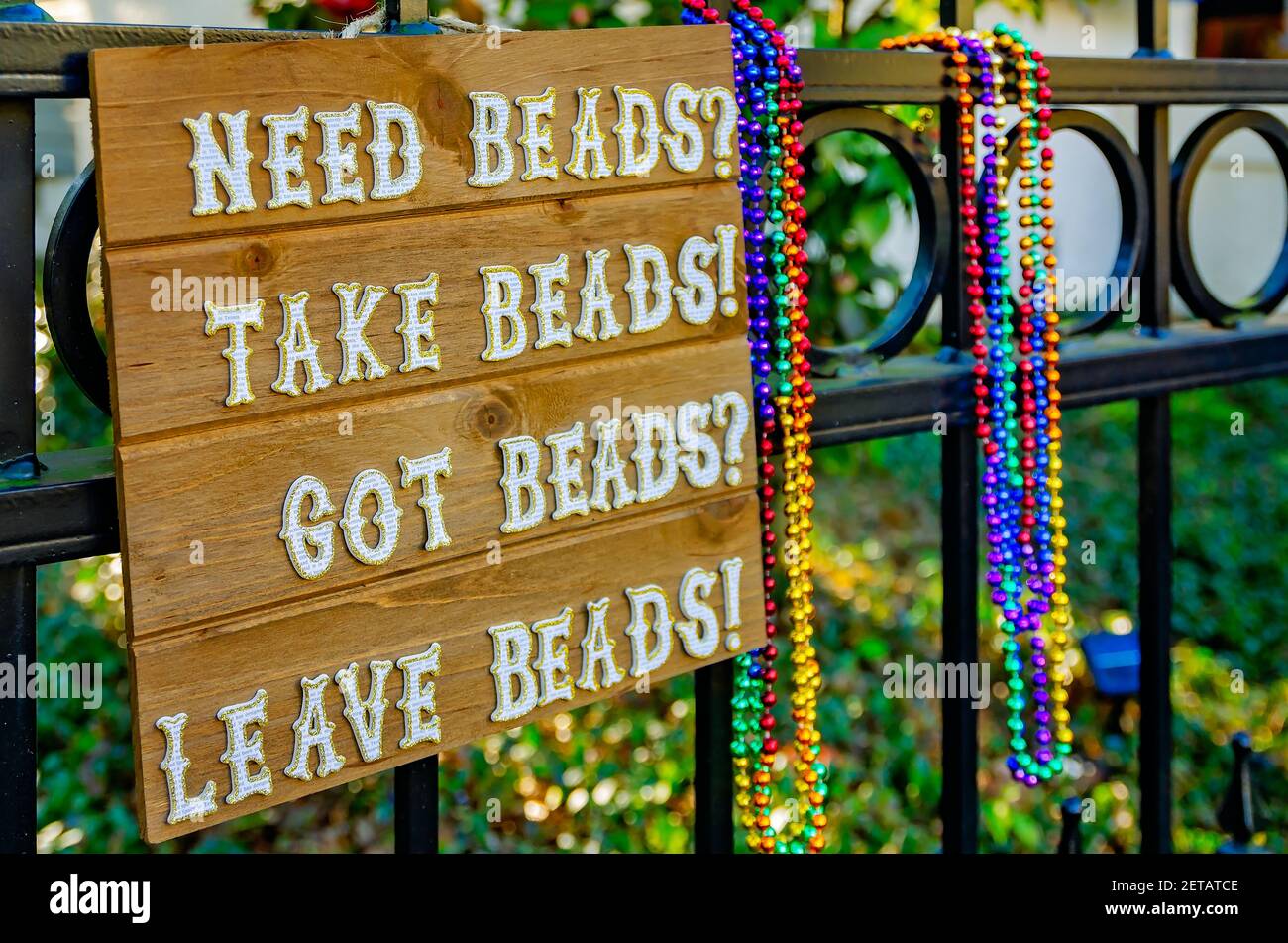 Mardi Gras Beads High Resolution Stock Photography and Images Alamy