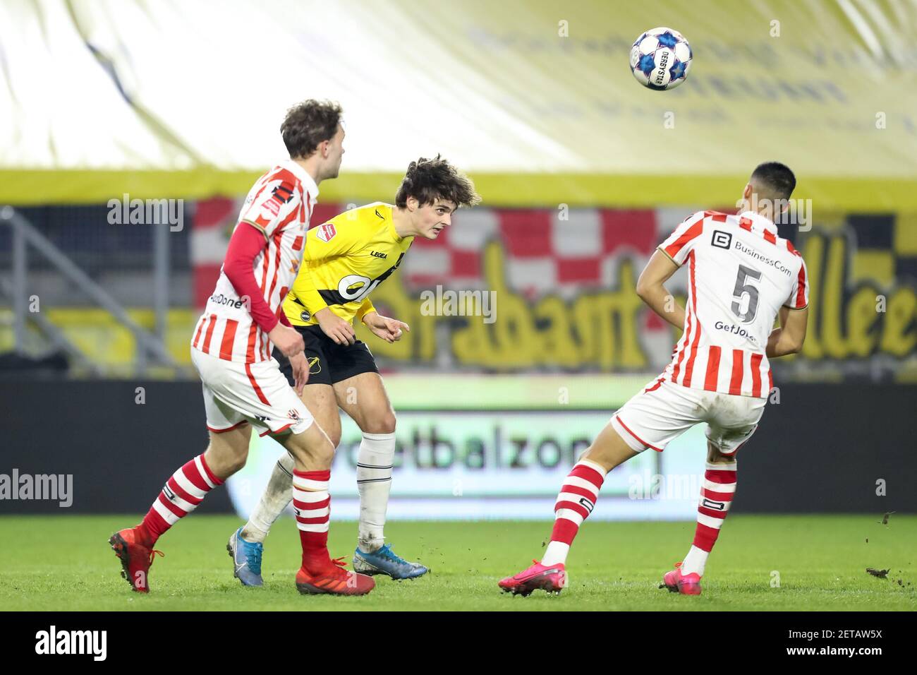 BREDA, NETHERLANDS - MARCH 1: Rick Stuy van den Herik of TOP Oss, Kaj de  Rooij of NAC Breda, Ruben Roosken of TOP Oss during the  Keukenkampioendivisie Stock Photo - Alamy