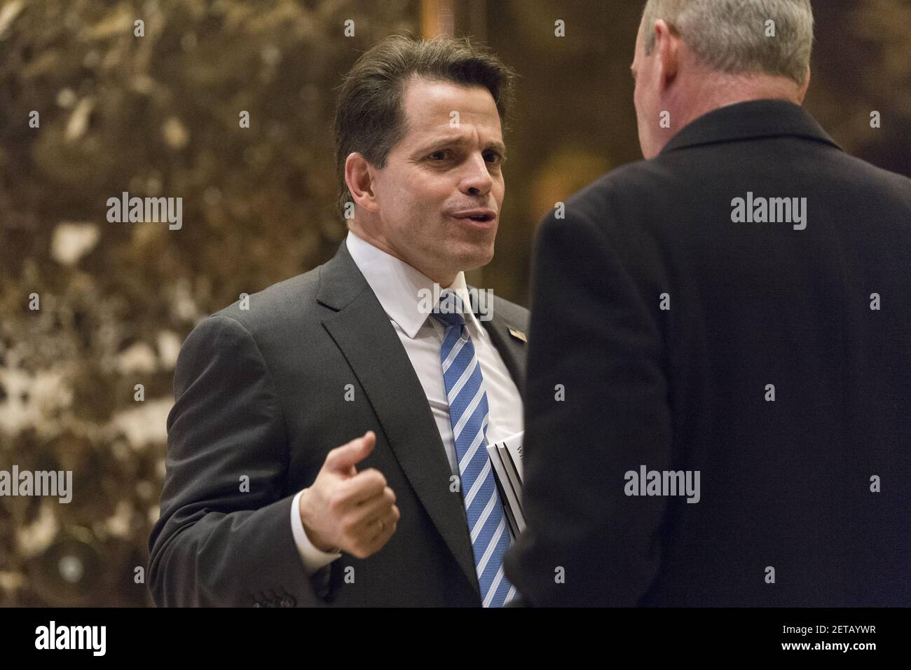 Senior financial advisor to President-elect Donald Trump Anthony Scaramucci  is seen in the lobby of Trump Tower in New York, NY, USA on January 3,  2017. (Photo by Albin Lohr-Jones/Pool) *** Please