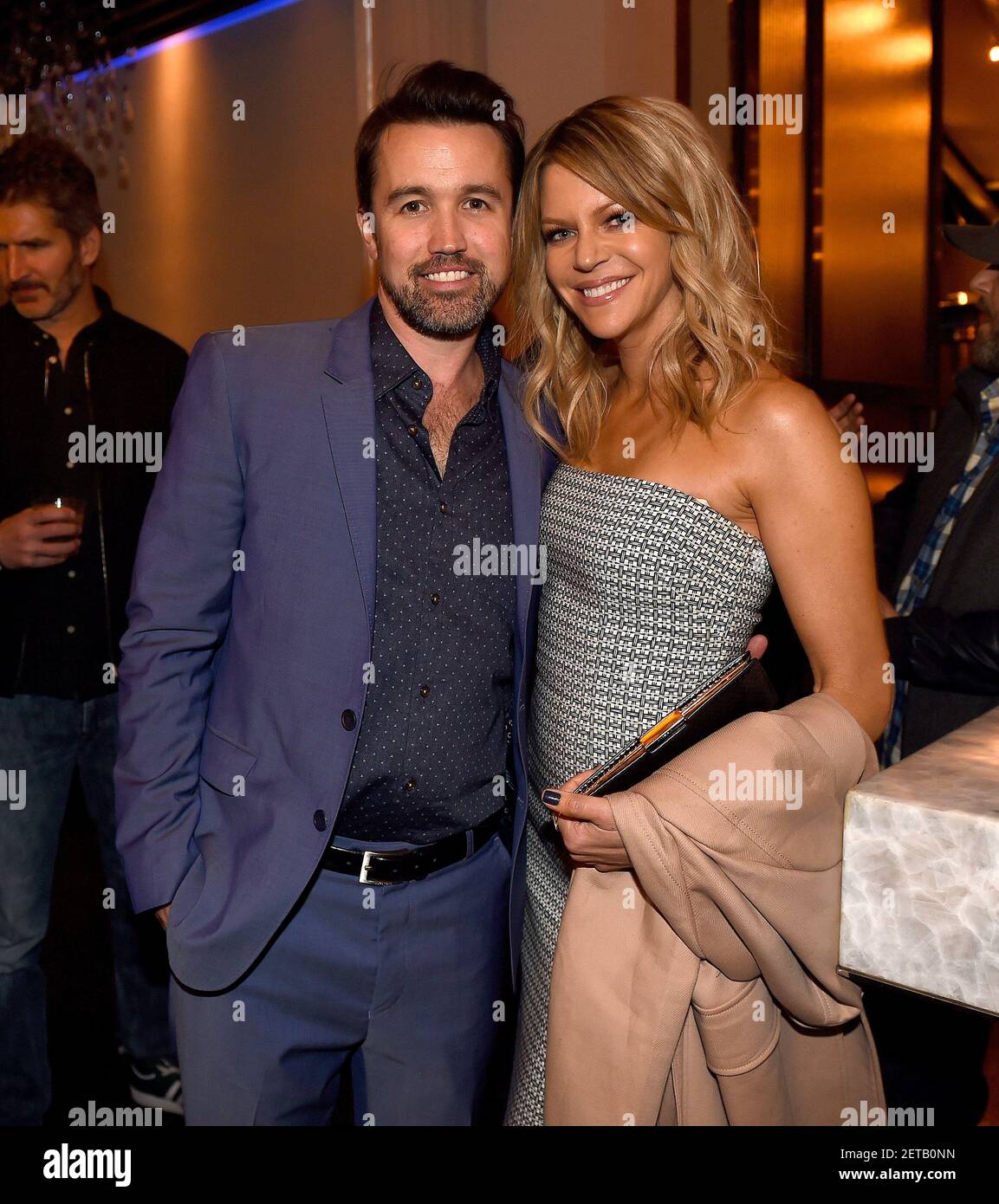 LOS ANGELES - JANUARY 3: Rob McElhenny and Kaitlin Olsen attend the ...