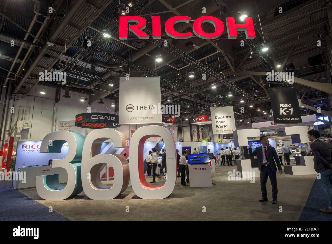 Ricoh Booth at the Consumer Electronics Show held in Las Vegas, Nevada ...