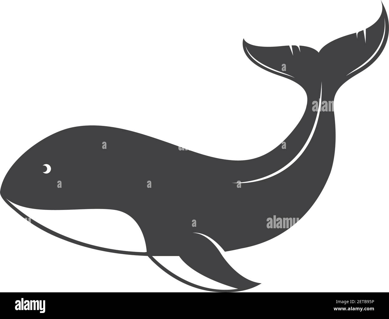 whale tail icon vector illustration design template Stock Vector