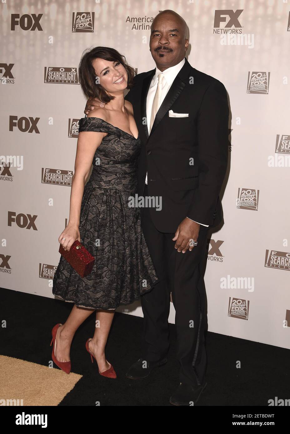 BEVERLY HILLS, CA - JANUARY 8: Milana Vayntrub and David Alan Grier at