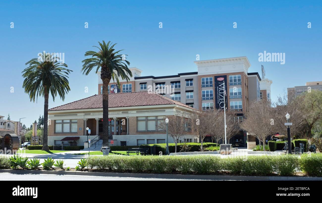 ANAHEIM, CALIFORNIA - 1 MAR 2021: Muzeo a museum of local culture, history and art. Stock Photo