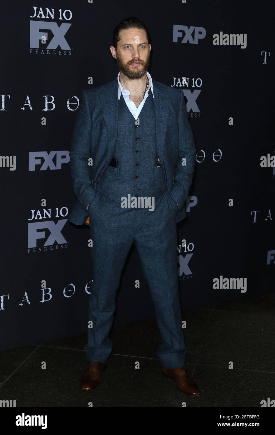 Tom Hardy at FX's Taboo LA Premiere held at DGA Theater on January 09