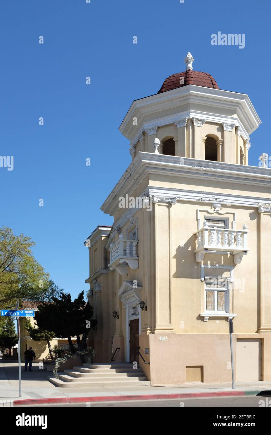 ANAHEIM, CALIFORNIA - 1 MAR 2021: The Bethel Baptist Church, dedicated in 1927, was originally known as the German Baptist Church, then the North Amer Stock Photo