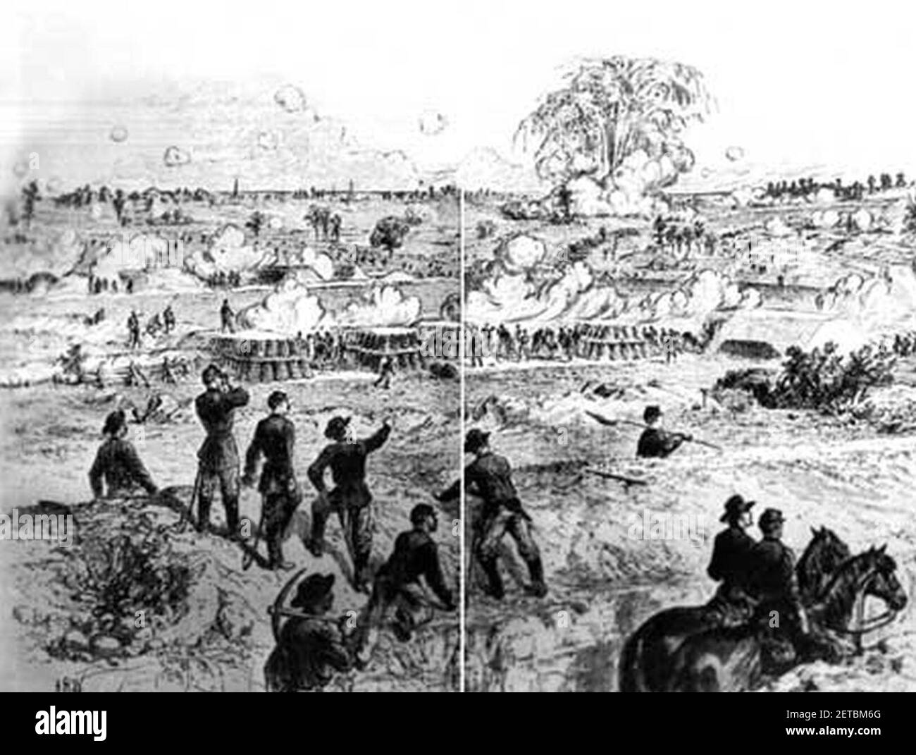 Petersburg crater explosion waud Stock Photo - Alamy