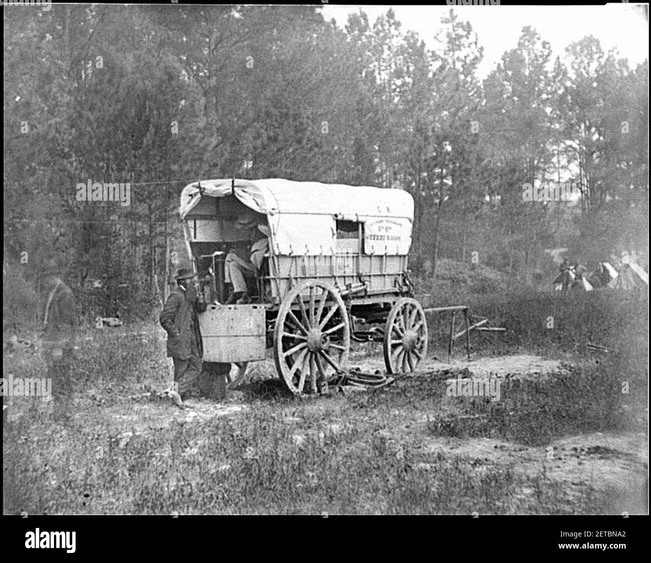 Petersburg, Va. U.S. Military Telegraph battery wagon, Army of the