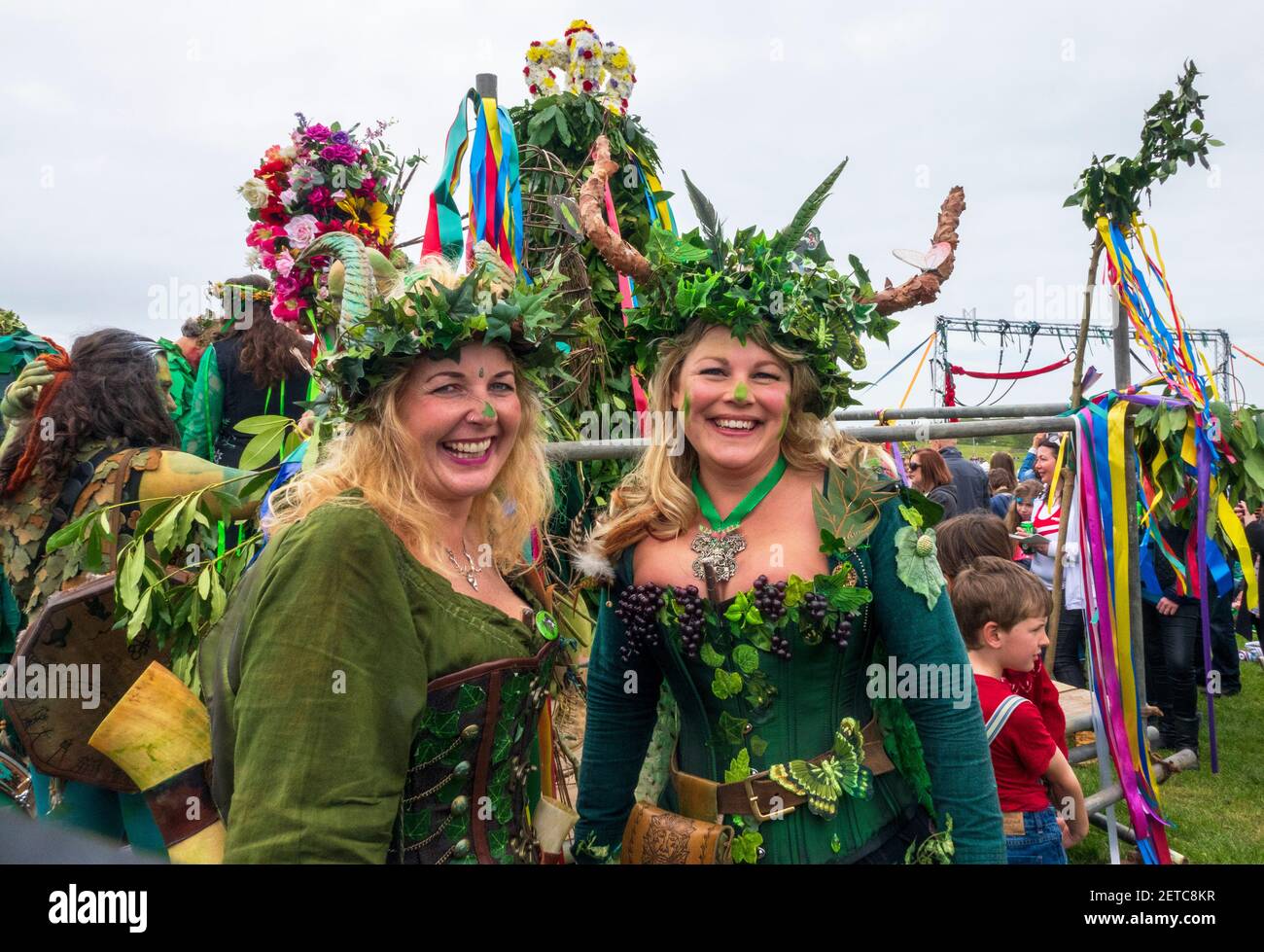 Jack-in-the-Green Festival, Greenman Festival, Hastings, East Sussex, UK Stock Photo