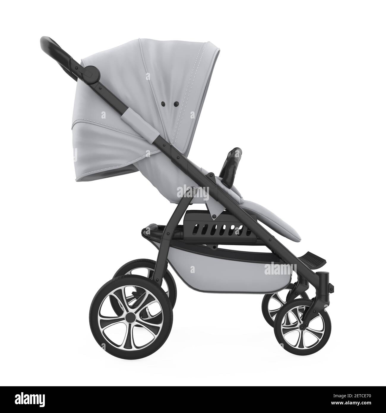 Baby Stroller Isolated Stock Photo Alamy