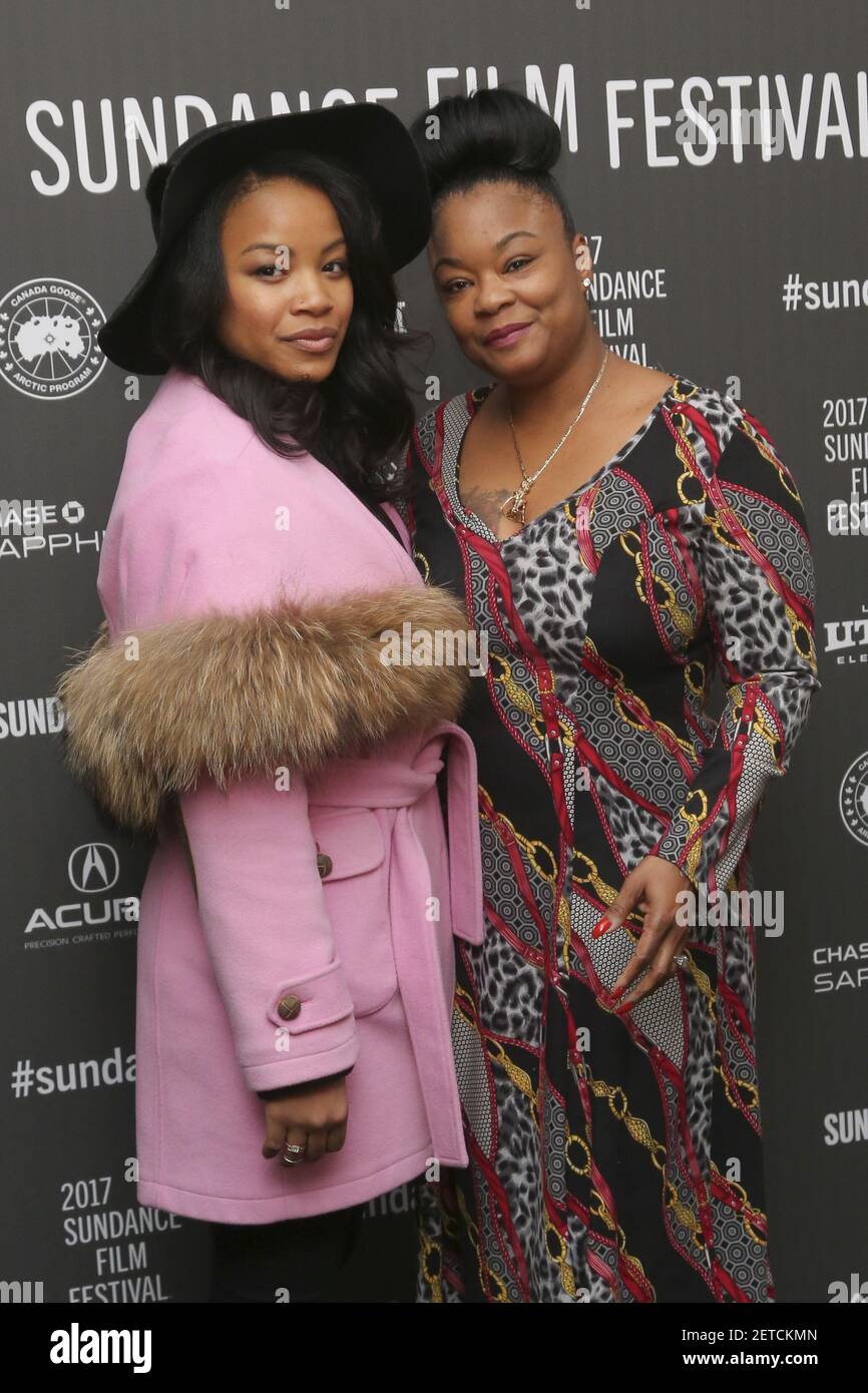 Chante Adams (L) and Roxanne Shante attend the 'Roxanne Roxanne ...