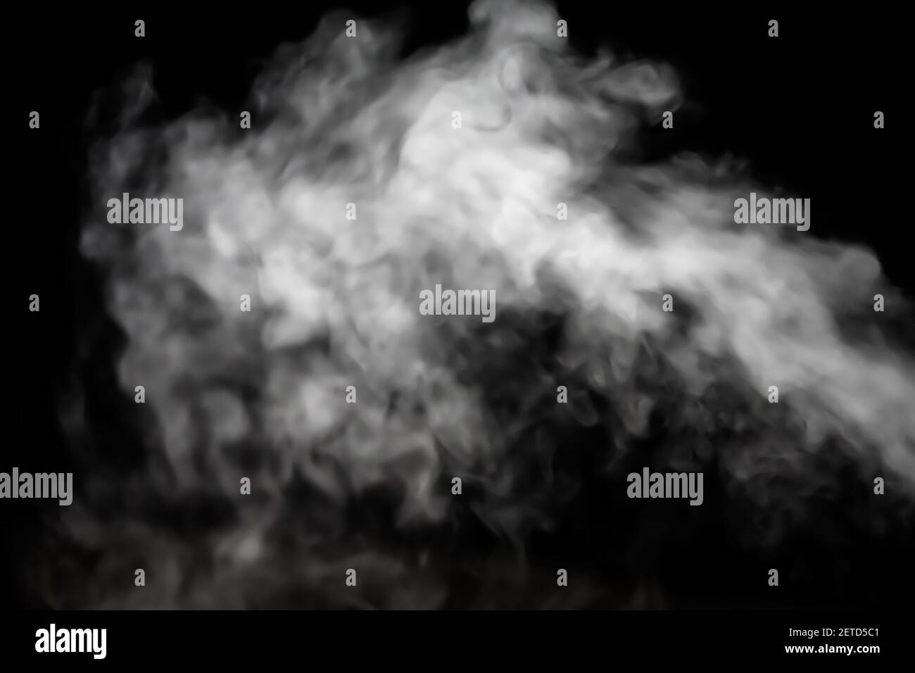 White smoke glow in the dark, steam gushing to form free shapes ...