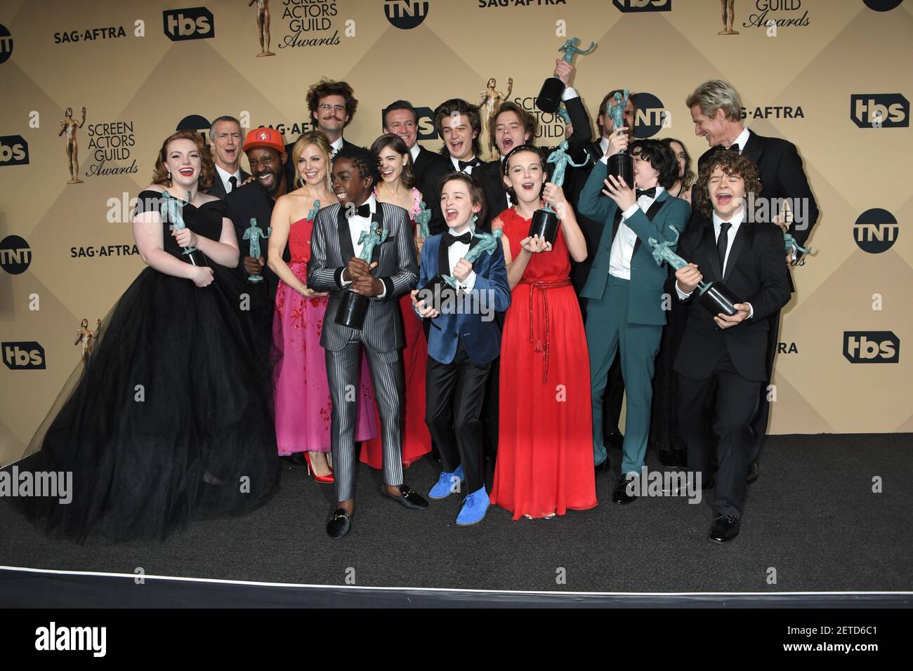 Shannon Purser of Stranger Things Wears a Black Gown To The SAG