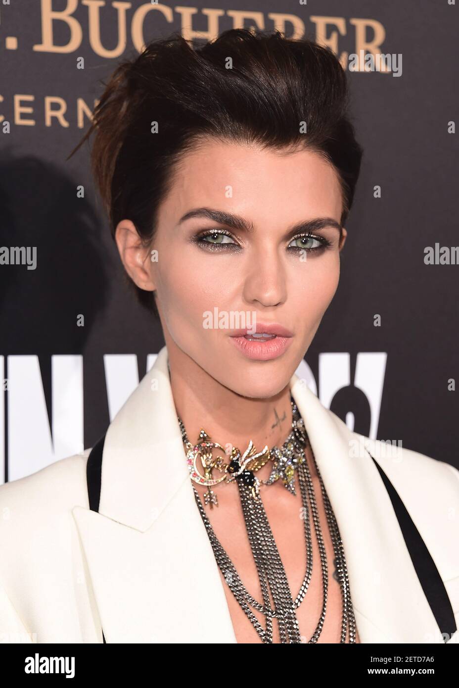 HOLLYWOOD, CA - JANUARY 30: Ruby Rose at the Los Angeles premiere of ...