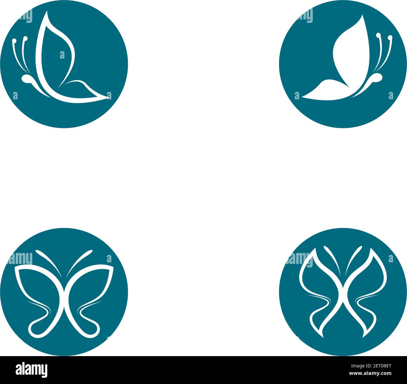 Butterfly logo template vector icon illustration design Stock Vector ...