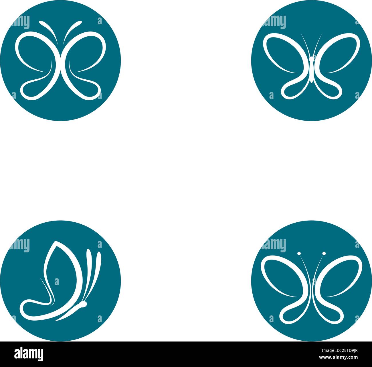 Butterfly logo template vector icon illustration design Stock Vector ...