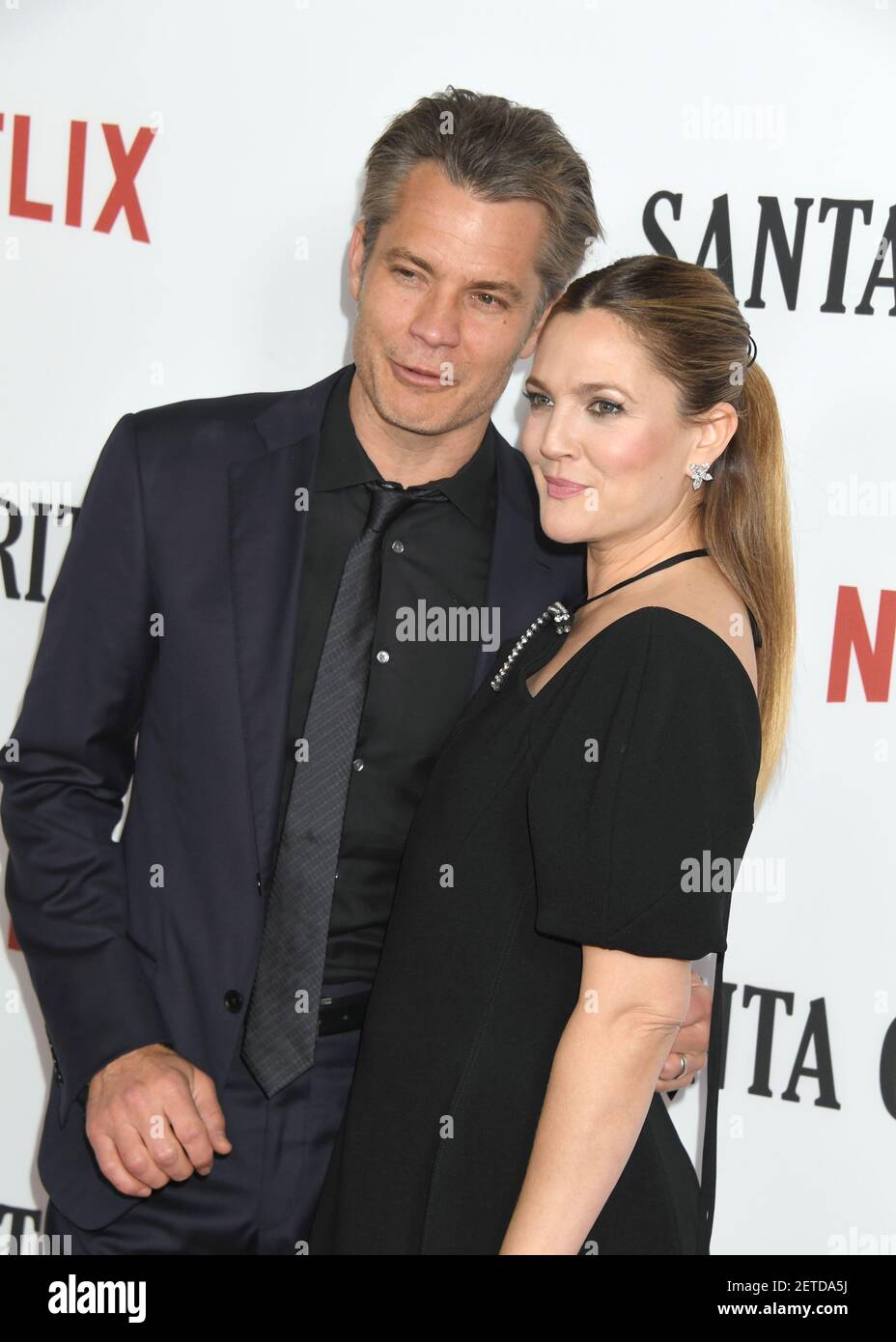 L-R: Timothy Olyphant, Drew Barrymore attends the Santa Clarita Diet ...
