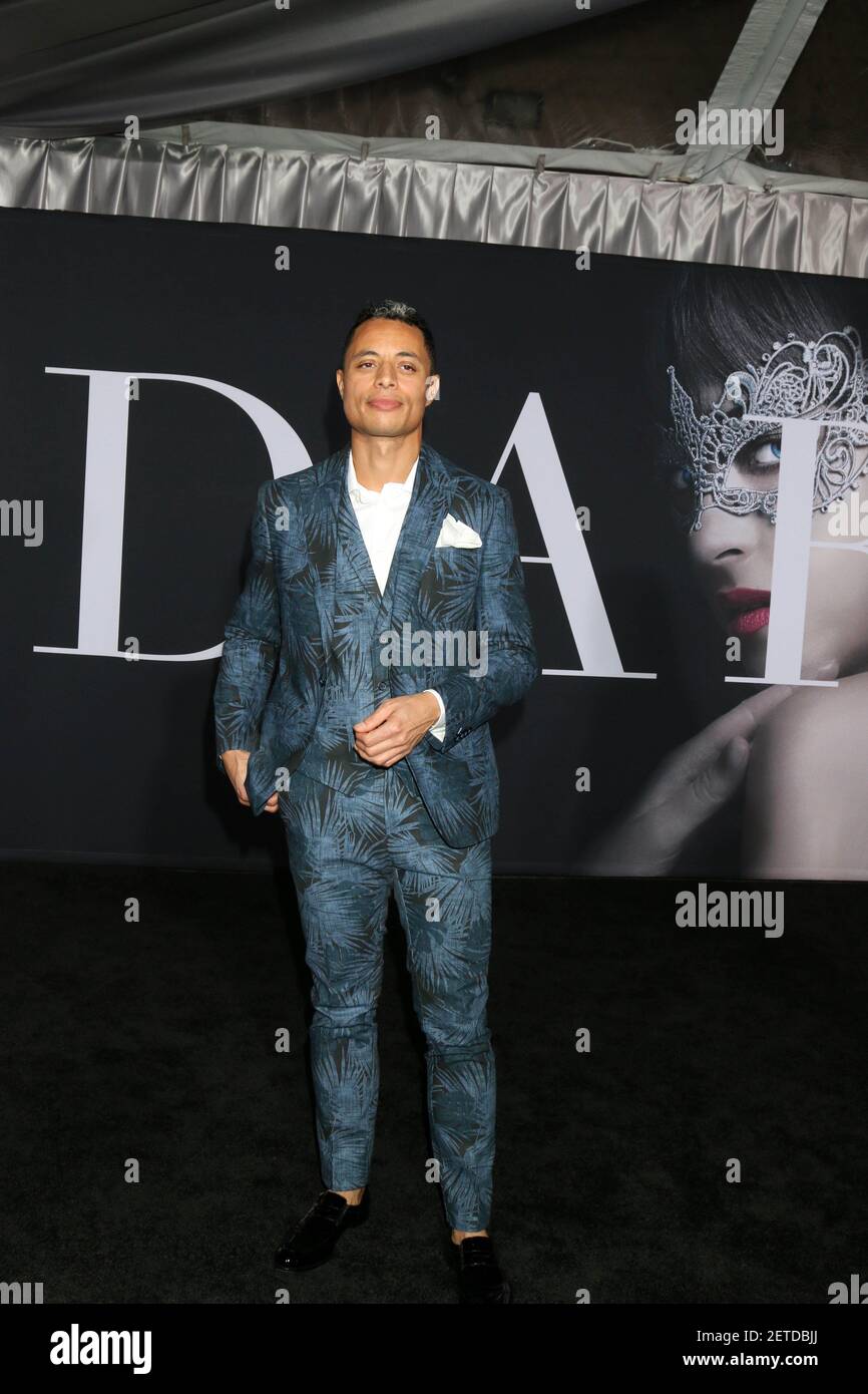 Jose James at the "Fifty Shades Darker" World Premiere at the Theater at the Ace Hotel in Los