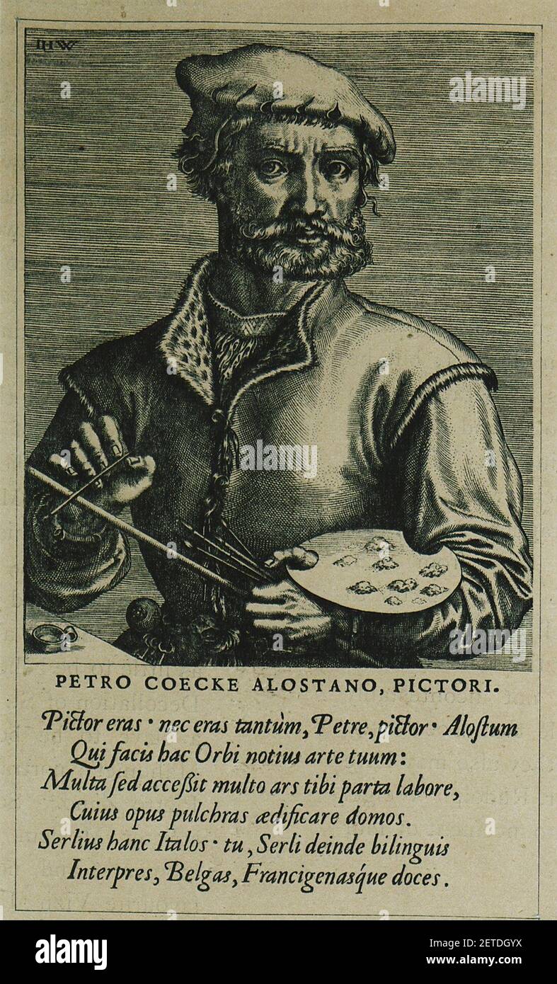 Petro Coecke Alostano - Coeck Van Aelst Pieter - 1533. Stock Photo