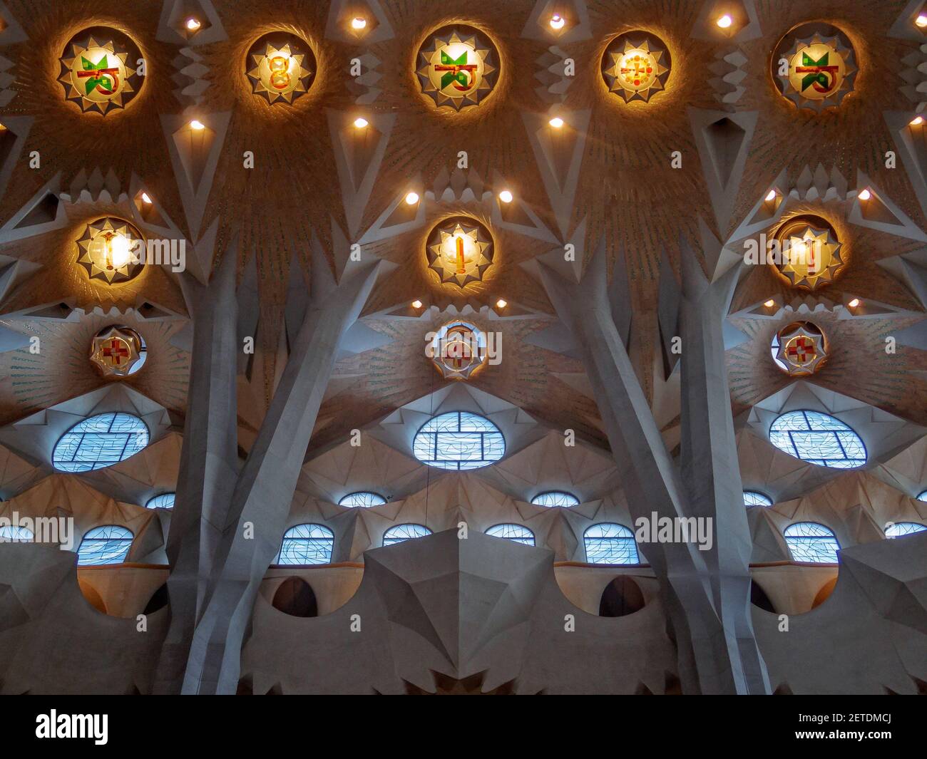 Sagrada familia ceiling hi-res stock photography and images - Alamy