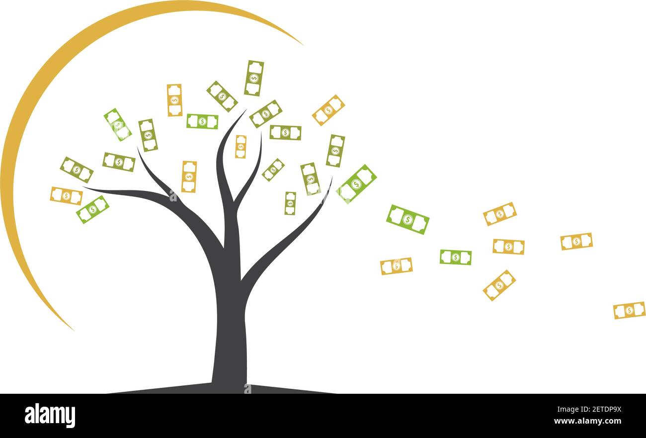 Money Tree Logo Icon Vector Illustration Design Stock Vector Image 