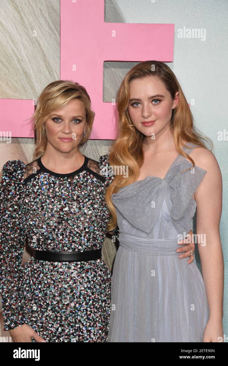 LR Reese Witherspoon, Kathryn Newton attends HBO's series Big Little