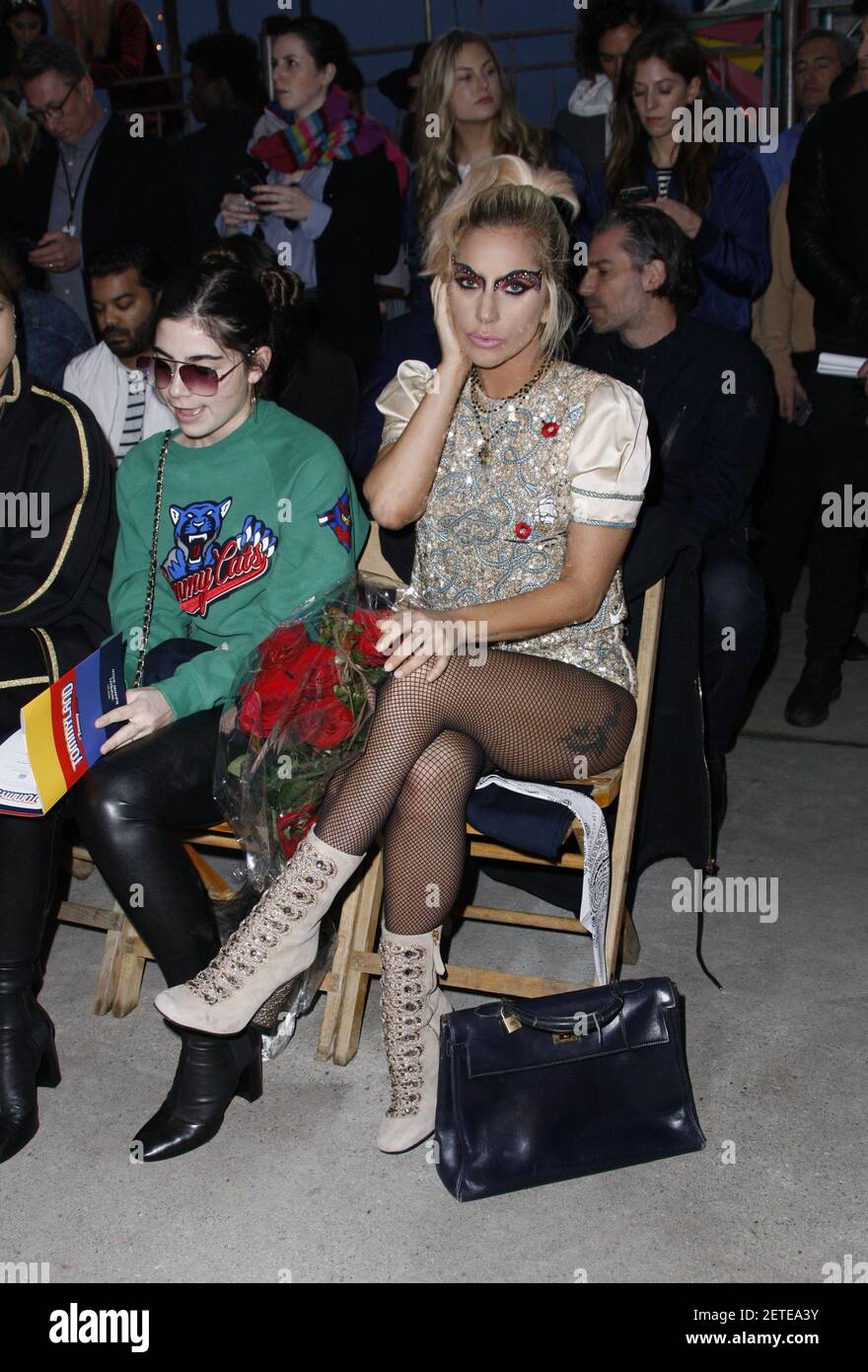 Lady Gaga attends the TommyLand Tommy Hilfiger Spring 2017 Fashion Show on  February 8, 2017 in Venice, California. (Photo by CraSH/imageSPACE) ***  Please Use Credit from Credit Field *** Stock Photo - Alamy