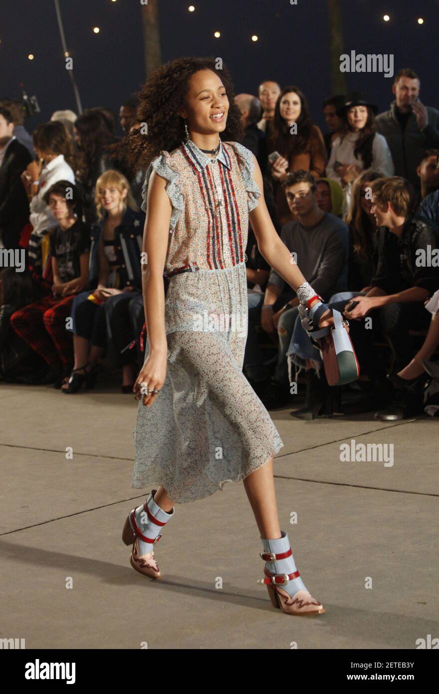 Selena Forrest walks the runway at the TommyLand Tommy Hilfiger Spring 2017  Fashion Show on February 8, 2017 in Venice, Los Angeles, CA, USA. Photo by  Lionel Hahn/ABACAPRESS.COM Stock Photo - Alamy