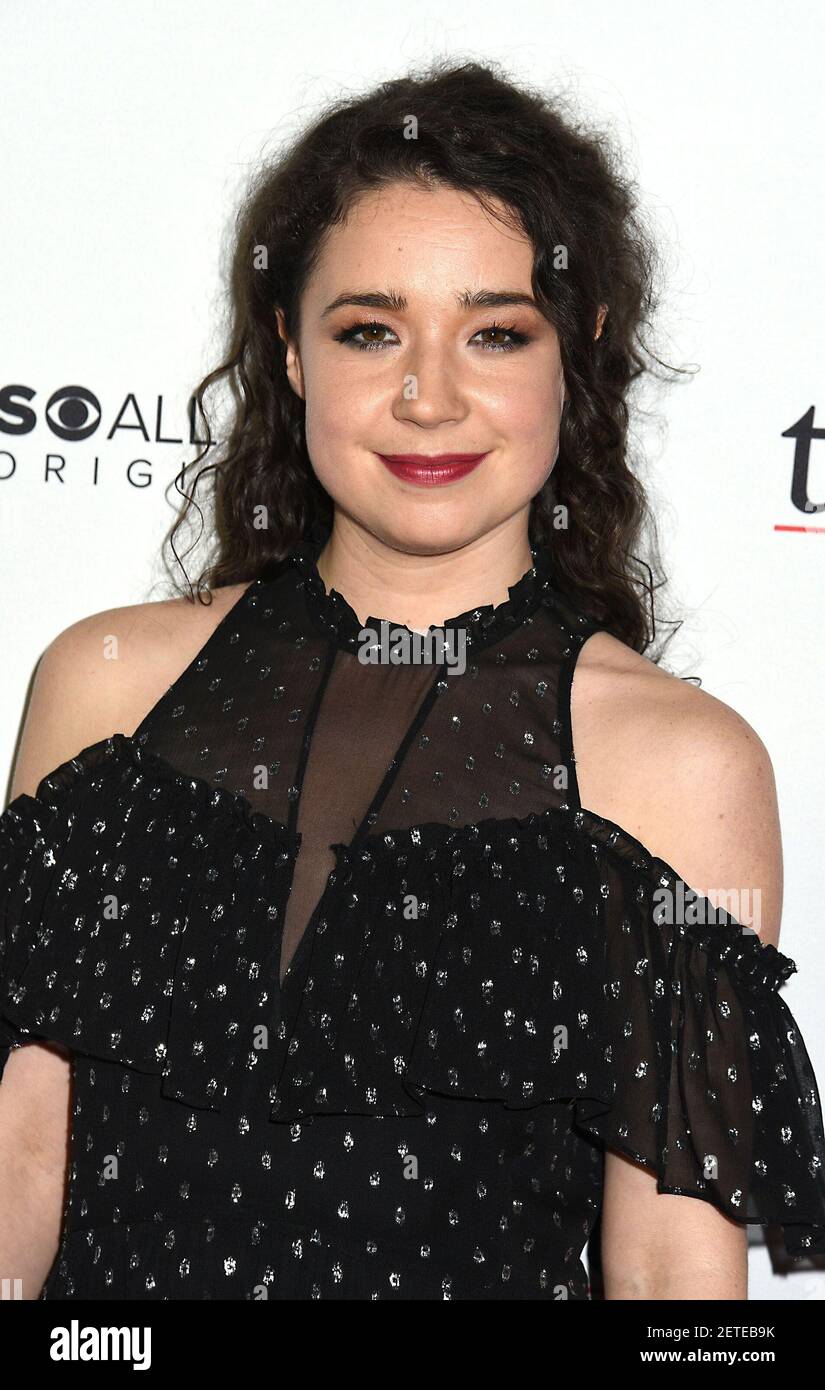 Sarah Steele attends the red carpet premiere of CBS All Access's ...