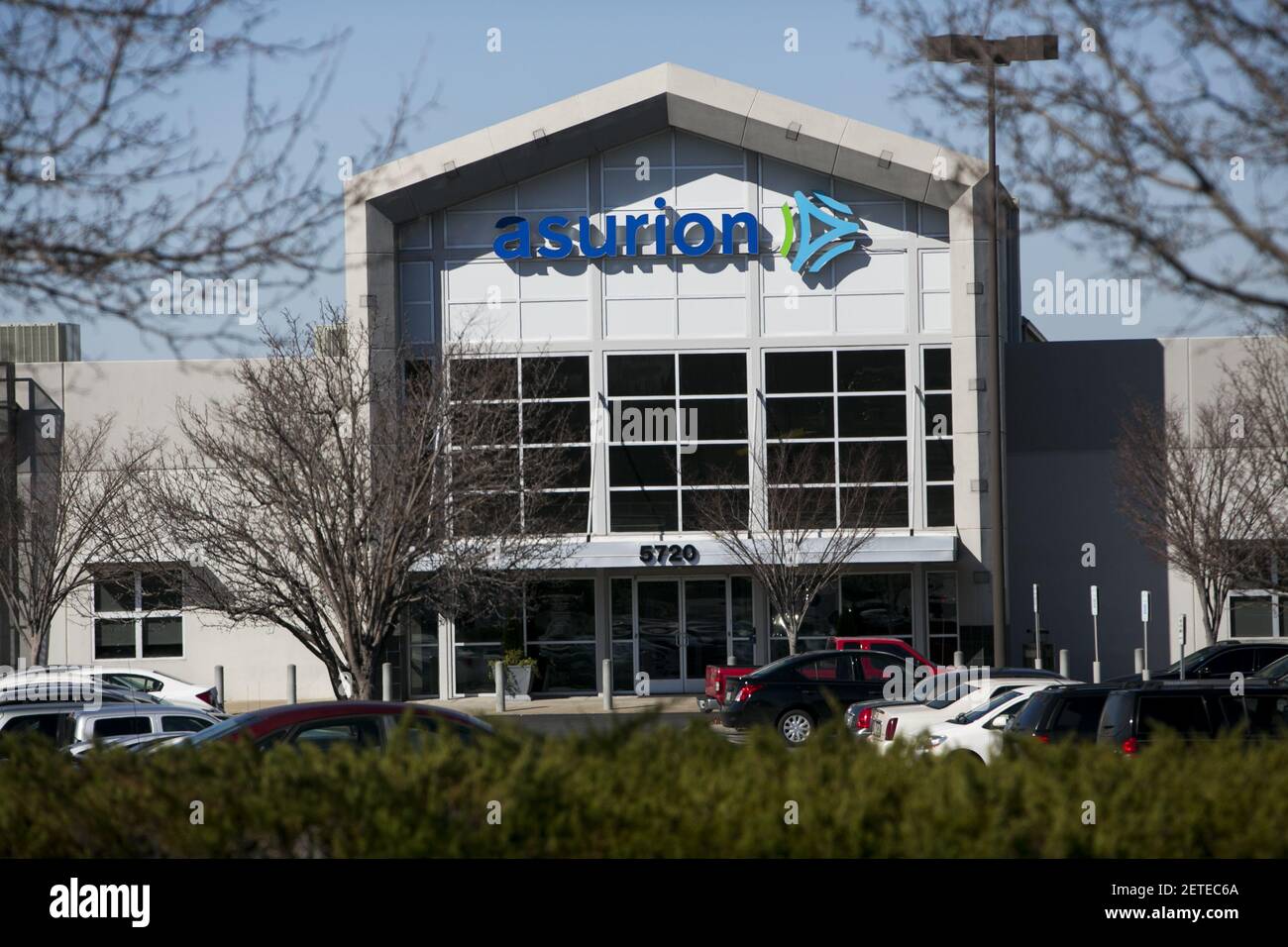 A logo sign outside of a facility occupied by Asurion in La Vergne
