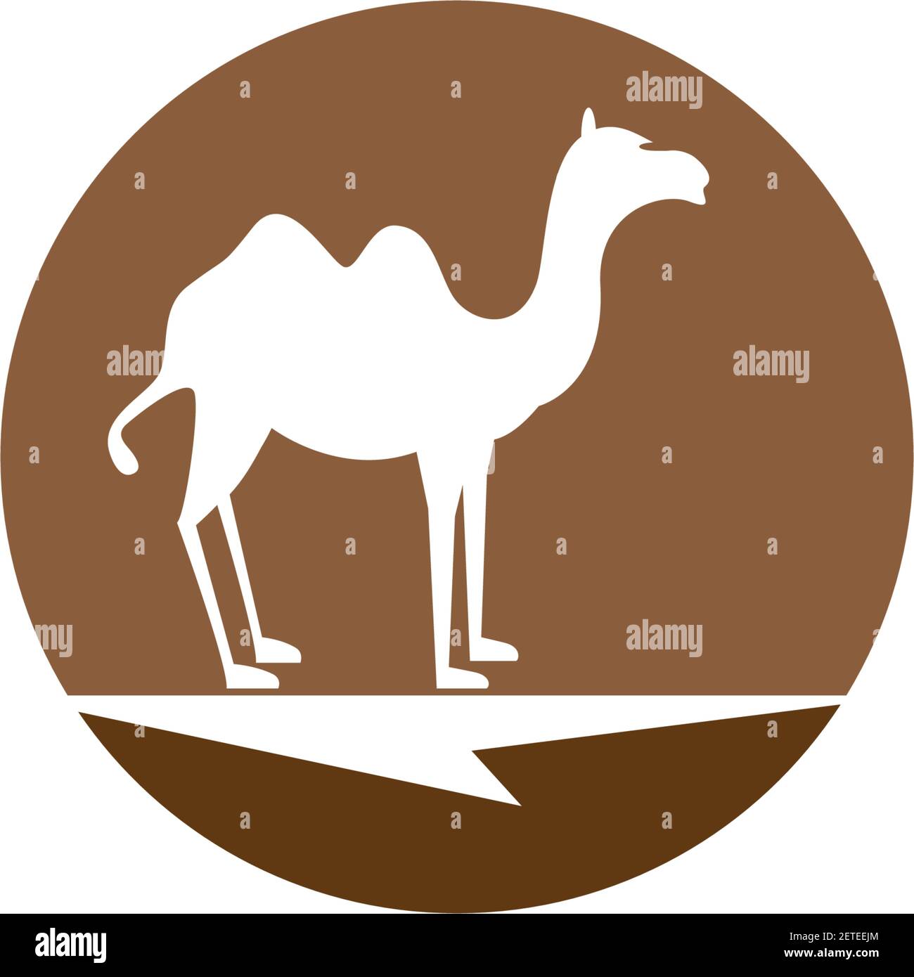 Camel logo template vector icon illustration design Stock Vector