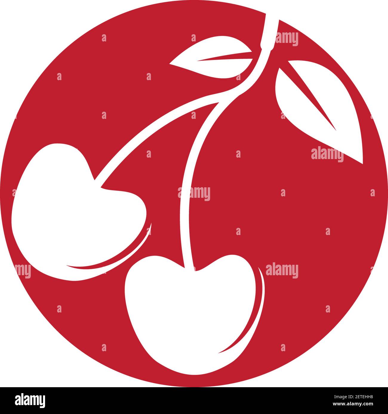 Cherry logo template vector icon illustration design Stock Vector Image ...