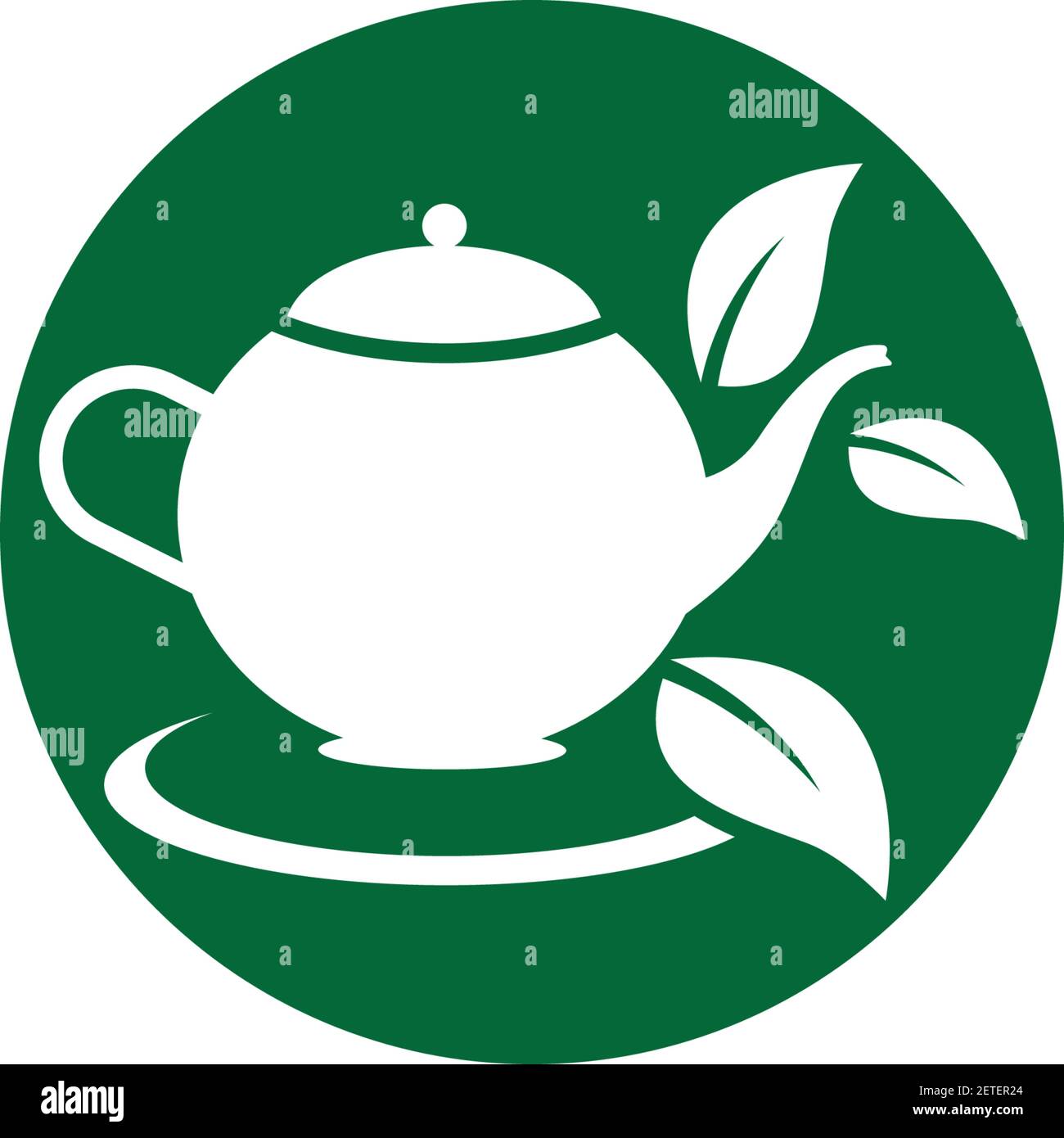 Green tea logo images illustration design Stock Vector Image & Art - Alamy